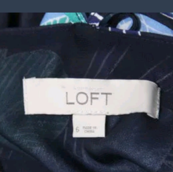 Ann Taylor LOFT Maxi Dress Floral Long Blue Womens - Picture 8 of 8